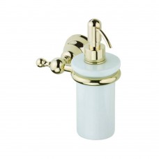 Дозатор для жидкого мыла Devit Charlestone 8024142G с золото/белым держателем.