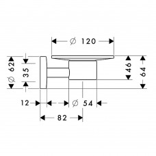 Мильниця Hansgrohe Logis 40515000 з тримачем