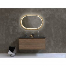 Зеркало Luxury Wood Freedom Slim с подсветкой LED, дуб натуральный, сенсорная кнопка-димер, 550х850 мм