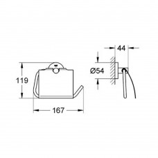 Тримач для туалетного паперу Grohe Essentials 40367001 з кришкою хром