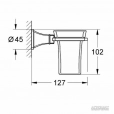 Склянка Grohe Grandera 40626 з тримачем