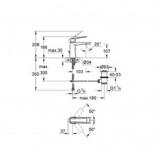 Смеситель для раковины Grohe Allure Brilliant 23029000