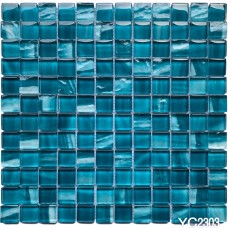 Мозаїка Mozaico De Lux R-Mos YC2303 Blue Glass 30х30 см