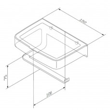 Тримач для туалетного паперу Am.Pm Inspire 2.0 A50A341500 з коробкою хром