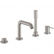 Смеситель для ванны Grohe Essence 25251DC1 на 4 отверстия, суперсталь