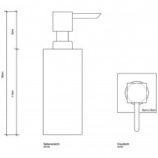 Дозатор для жидкого мыла Decor Walther Corner 0839700 хром