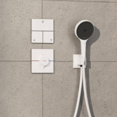 Перемикач потоків прихованого монтажу для душу Hansgrohe ShowerSelect Comfort E 15573700 білий матовий