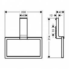 Держатель для полотенец Axor Universal Rectangular 42623000 хром