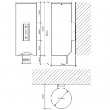 Дозатор для рідкого мила Decor Walther DW 280 0848660 чорний мат