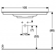 Раковина Geberit One 505.015.00.1 105 см