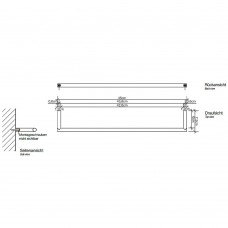 Держатель для полотенец Decor Walther Mikado MK HTE45 0520860 черный матовый