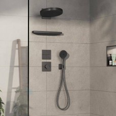 Перемикач потоків прихованого монтажу для душу Hansgrohe ShowerSelect Comfort E чорний хром