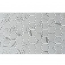 Мозаїка Mozaico de lux (M)DPG032TM-086A-6 Marble White Line 31,7x32,5 см