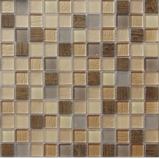Мозаика Mozaico De Lux S-Mos HS4162-011A-4 Light Wood 30х30 см