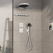 Перемикач потоків прихованого монтажу для душу Hansgrohe ShowerSelect Comfort E 15573700 білий матовий