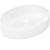 Раковина овальная Hansgrohe Xuniva D 60165450 без перелива, 550x400 мм, белый