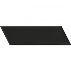 Плитка Equipe Ceramicas 23367 Chevron Wall Black Matt Right 18,6x5,2 см