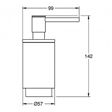 Дозатор для жидкого мыла Grohe Selection 41028DC0 суперсталь