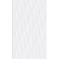 Cersanit WHITE WAVE STRUCTURE GLOSSY 8×400×250