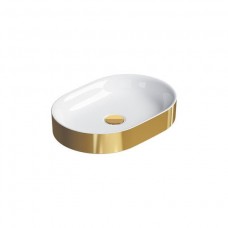 Керамическая раковина 50 см Catalano Horizon, oro-bianco