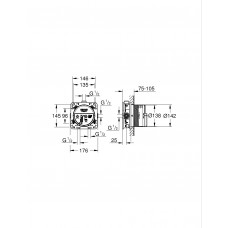 Grohtherm Cube Набор для комплектации душа с Vitalio Comfort 250 Cube (UA26415SC7)