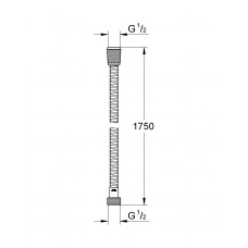 VitalioFlex Metal 1750 Металевий душовий шланг  (27503001)