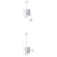 Grohtherm SmartControl Термостат скрытого монтажа с двумя кнопками управления (29119000)