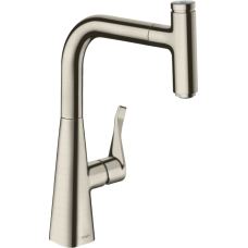 Змішувач hansgrohe Metris Select M71 для кухонної мийки, під сталь 73802800