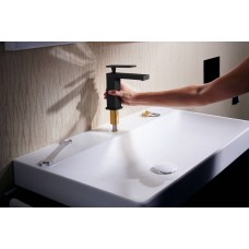 Змішувач hansgrohe Tecturis E CoolStart EcoSmart+ для раковини зі зливним гарнітуром, хром 73014000