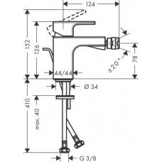 Змішувач hansgrohe Vernis Shape для біде, матовий чорний 71211670