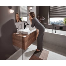 Змішувач hansgrohe Vivenis для раковини з зливним гарнітуром, чорний матовий 75030670