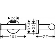 Набір аксесуарів 5в1 hansgrohe Logis 41723111