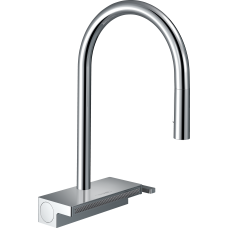 Змішувач hansgrohe Aquno Select M81 для кухонної мийки з висувним душем, хром 73837000