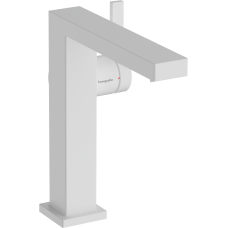 Змішувач hansgrohe Tecturis E CoolStart EcoSmart+ для раковини зі зливним гарнітуром, білий матовий 73040700