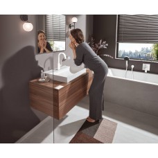 Змішувач hansgrohe Vivenis для раковини з зливним гарнітуром, білий матовий 75030700