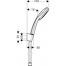 Душовий набір hansgrohe Croma 100 Vario/Porter S 160 см, хром 27594000