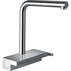 Змішувач hansgrohe Aquno Select M81 для кухонної мийки з висувним душем, хром 73830000