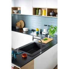 Мийка для кухні hansgrohe S51 S510-F660 43313170 чорний графіт