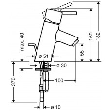 Змішувач hansgrohe Talis S для раковини, хром 32032000