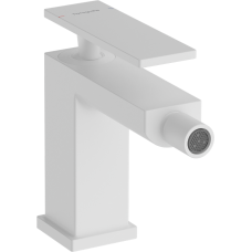 Змішувач hansgrohe Tecturis E для біде, білий матовий 73200700 із зливним гарнітуром