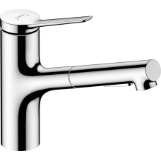 Змішувач hansgrohe Zesis M33 sBox з витяжним душем для кухонної мийки, хром 74803000