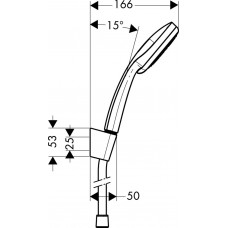 Душовий набір hansgrohe Croma 100 Multi/Porter S 160 см, хром 27595000 хром (виставковий взірець )