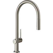 Змішувач hansgrohe Talis M54 для кухонної мийки з висувним душем, під сталь 72800800