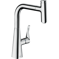 Змішувач hansgrohe Metris Select M71 для кухонної мийки, хром 73802000