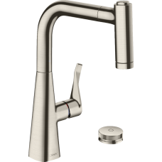 Змішувач hansgrohe Metris Select M71 для кухонної мийки, під сталь 73805800