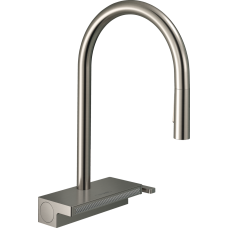 Змішувач hansgrohe Aquno Select M81 для кухонної мийки з висувним душем, під сталь 73837800