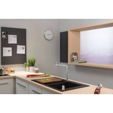 Мийка для кухні hansgrohe S51 S510-F770, чорний графіт 43316170