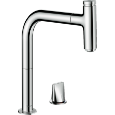 Змішувач hansgrohe Metris Select M71 для кухонної мийки, хром 73804000