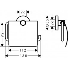 Набір аксесуарів 4в1 hansgrohe Logis 41723444