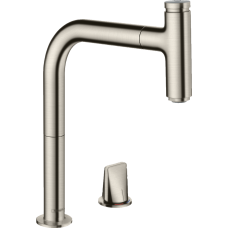 Змішувач hansgrohe Metris Select M71 для кухонної мийки, під сталь 73804800